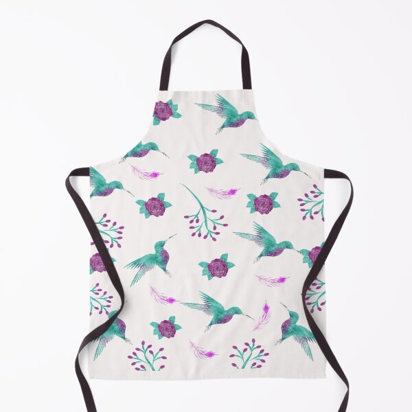 Item preview, Hummingbirds and Flowers Feathers Pattern designed and sold by KatesFunnyArt.