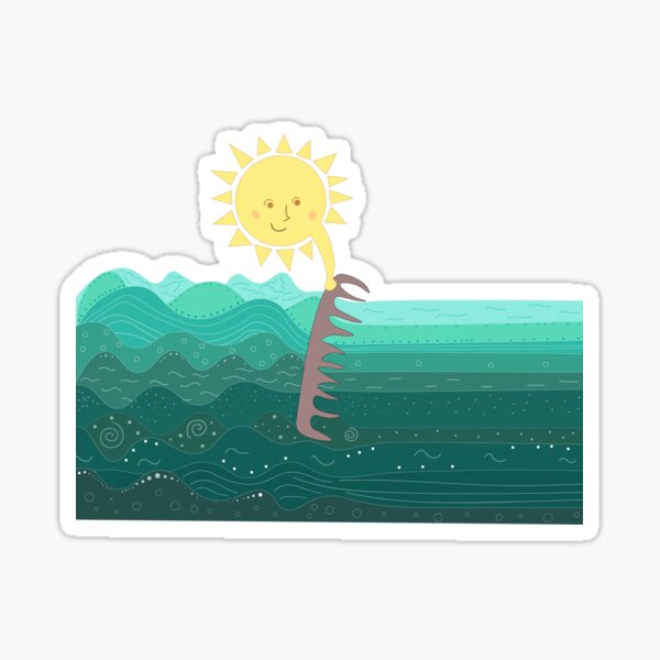 Item preview, The Sun Combs The Waves designed and sold by importato.