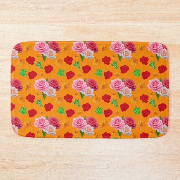 Item preview, Rose bushes with Orange background designed and sold by SueSakpal.