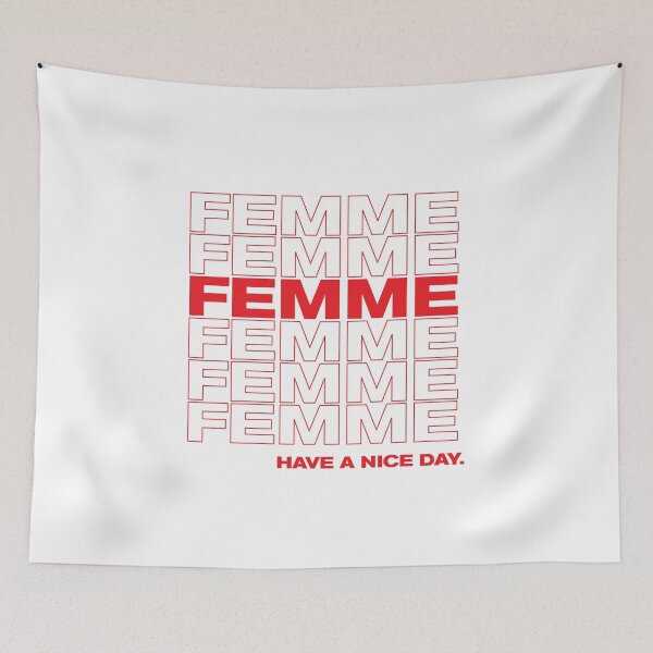 Item preview, Femme LGBTQ Pride Grocery Bag Thank You designed and sold by goodfriendkyle.