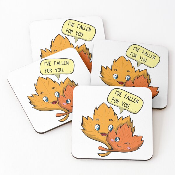 Item preview, I've Fallen For You... Cute Fall Season Love Pun designed and sold by Delightfully Cynical.
