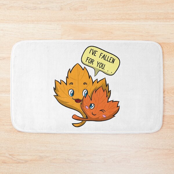 Item preview, I've Fallen For You... Cute Fall Season Love Pun designed and sold by Delightfully Cynical.