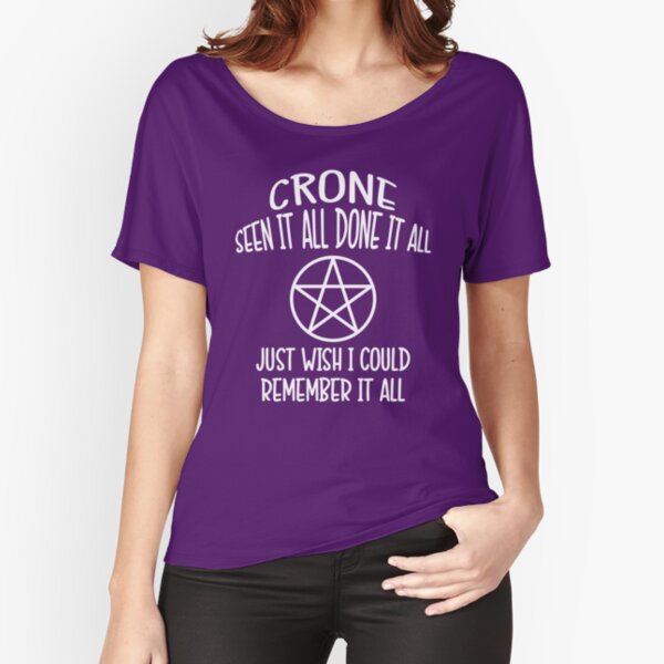Item preview, Forgetful Crone Funny Pagan Wiccan Cheeky Witch®  designed and sold by cheekywitch.