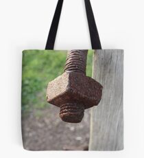 Rusted nut and bolt Tote Bag