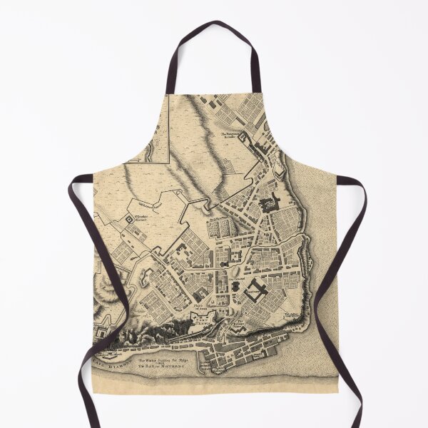 Item preview, Vintage Map of Quebec City (1768) designed and sold by BravuraMedia.