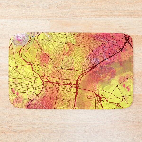 Item preview, Philadelphia Pennsylvania Street Map Magma Eruption designed and sold by IvonDesign.