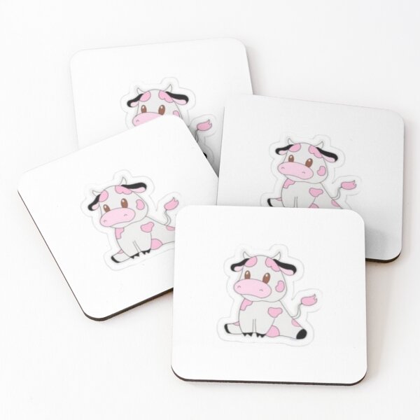 Item preview, Strawberry cow animated beanie baby cartoon--cowgirl kickee pillow juice designed and sold by Hamadajet.