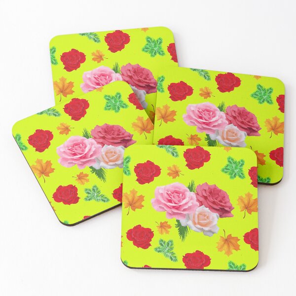 Item preview, Rose bushes with Yellow background designed and sold by SueSakpal.