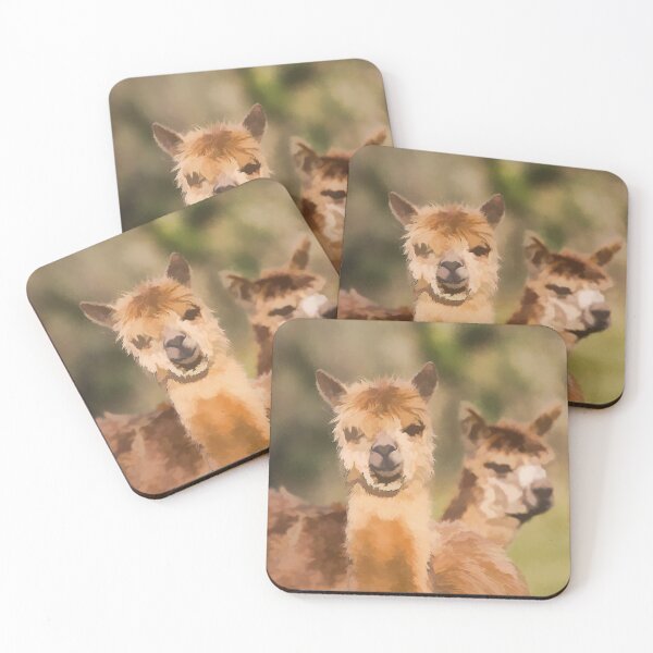 Item preview, Alpacas Brown With Long Necks Illustration designed and sold by acceleratorhams.