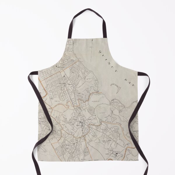 Item preview, Vintage Map of Quincy MA (1901) designed and sold by BravuraMedia.
