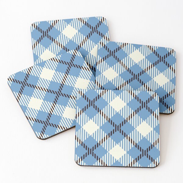Item preview, Blue and Off White Diagonal Tartan Design designed and sold by cgroenewald.
