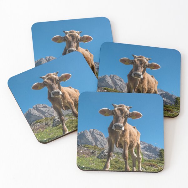 Item preview, Grazing cow on the italian alps designed and sold by Nicomaja.