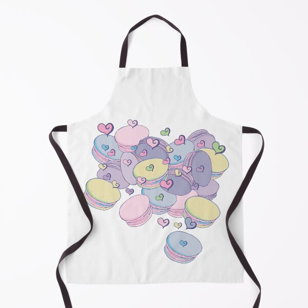 Item preview, Sweet macarons hearts Pattern designed and sold by Sketchbook Designs.