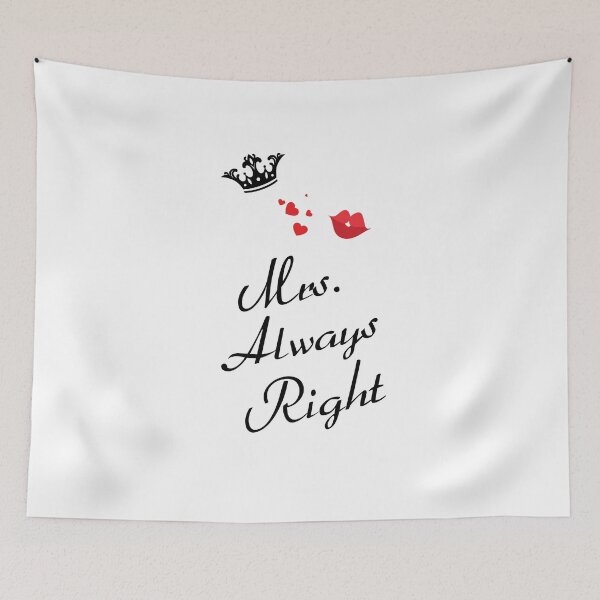 Item preview, Mr Right and Mrs Always Right Funny Apron for Sweet Couple with Large, Best for Kitchen Cooking, Grilling, Baking, Gardening designed and sold by MalikaBela.