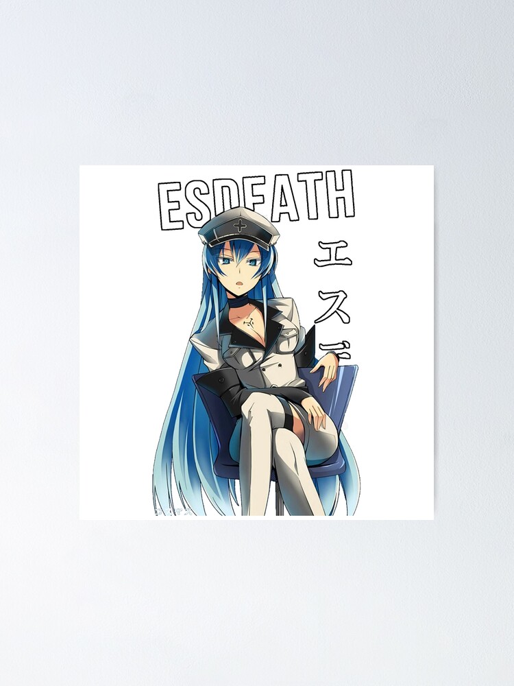  Akame Ga Kill Esdeath Anime Poster Canvas Wall Art