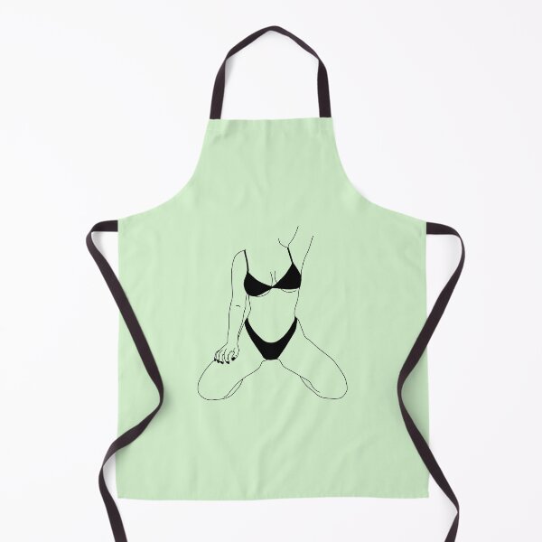Item preview, Bikini girl on green. Outline body parts. designed and sold by Eshka.