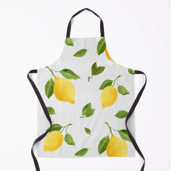Item preview, Bright yellow watercolor lemons seamless pattern designed and sold by helga-wigandt.