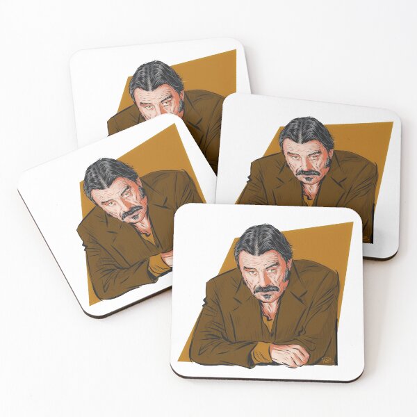 Item preview, Ian McShane - An illustration by Paul Cemmick designed and sold by TIGERDAVER.