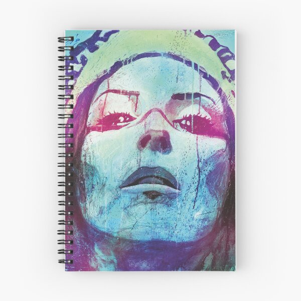 Item preview, FACE INDIAN WOMAN (blue) designed and sold by Didier Chastan.