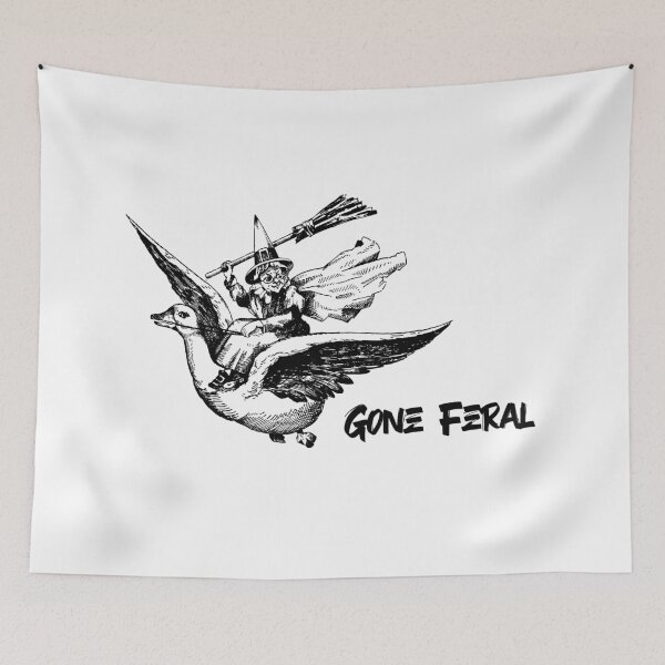 Item preview, Gone Feral - Riding a goose designed and sold by thunderox.