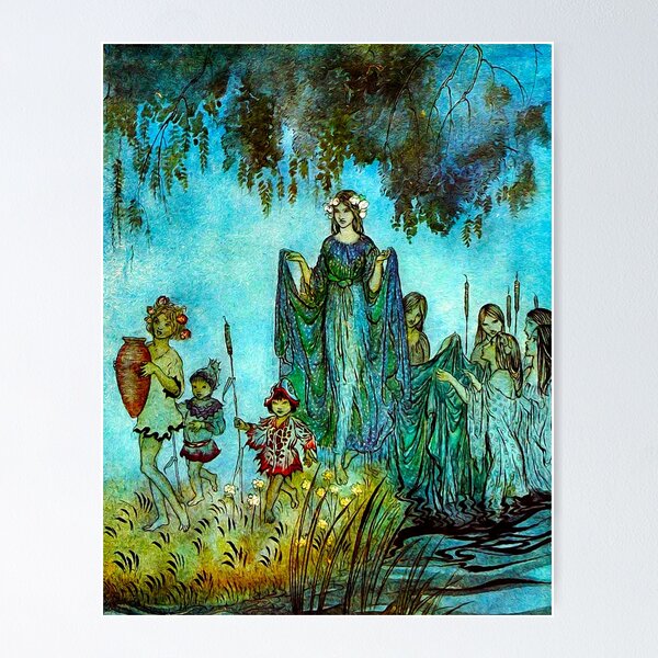 Vista previa del artículo con la obra «Arthur Rackham - Procesión de hadas», diseñado y vendido por Dreamflight.