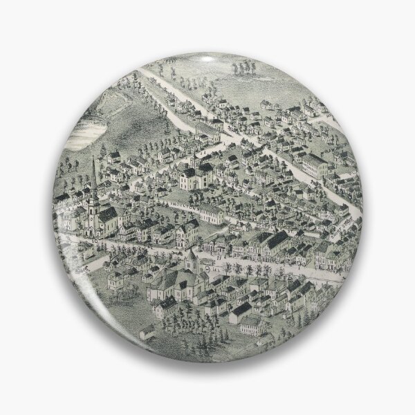 Item preview, Vintage Pictorial Map of Randolph MA (1892) designed and sold by BravuraMedia.