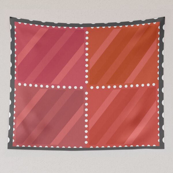 Item preview, red postage stamp designed and sold by Sabine Straka.