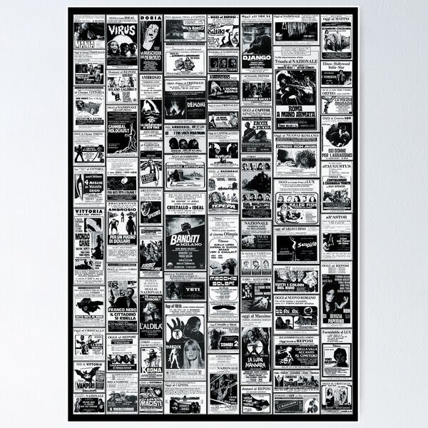 Item preview, Italian Newspaper Cult Movies ads designed and sold by federicomancosu.