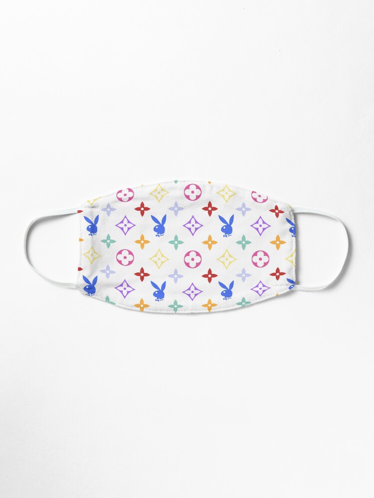 Alternate view of RAINBOW Y2K PLAY BOY BUNNY designer print Mask