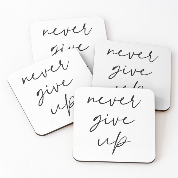 Item preview, Never Give Up designed and sold by modernvibe.