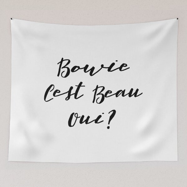 Item preview, Bowie French Script designed and sold by Beau-Oui.