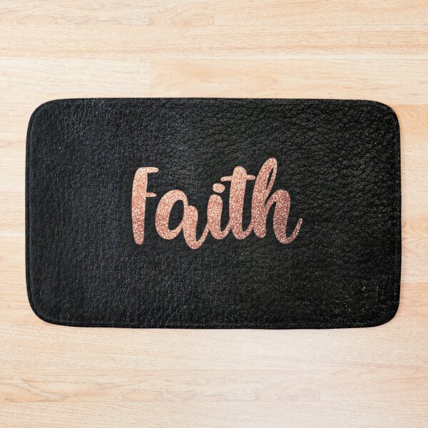 Item preview, Faith black leather rose gold letters designed and sold by joshuayule.