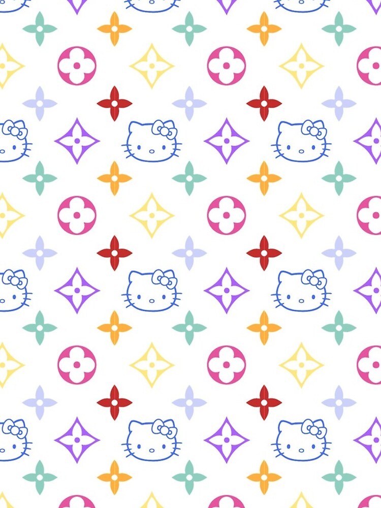 RAINBOW 2000s 00sY2K kitty designer print by lunar0000