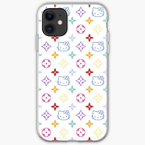 RAINBOW 2000s 00sY2K kitty designer print iPhone Soft Case