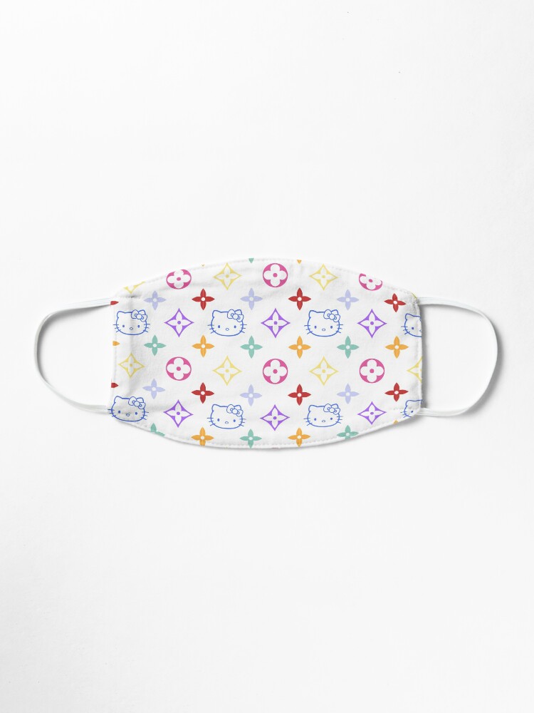 Alternate view of RAINBOW 2000s 00sY2K kitty designer print Mask