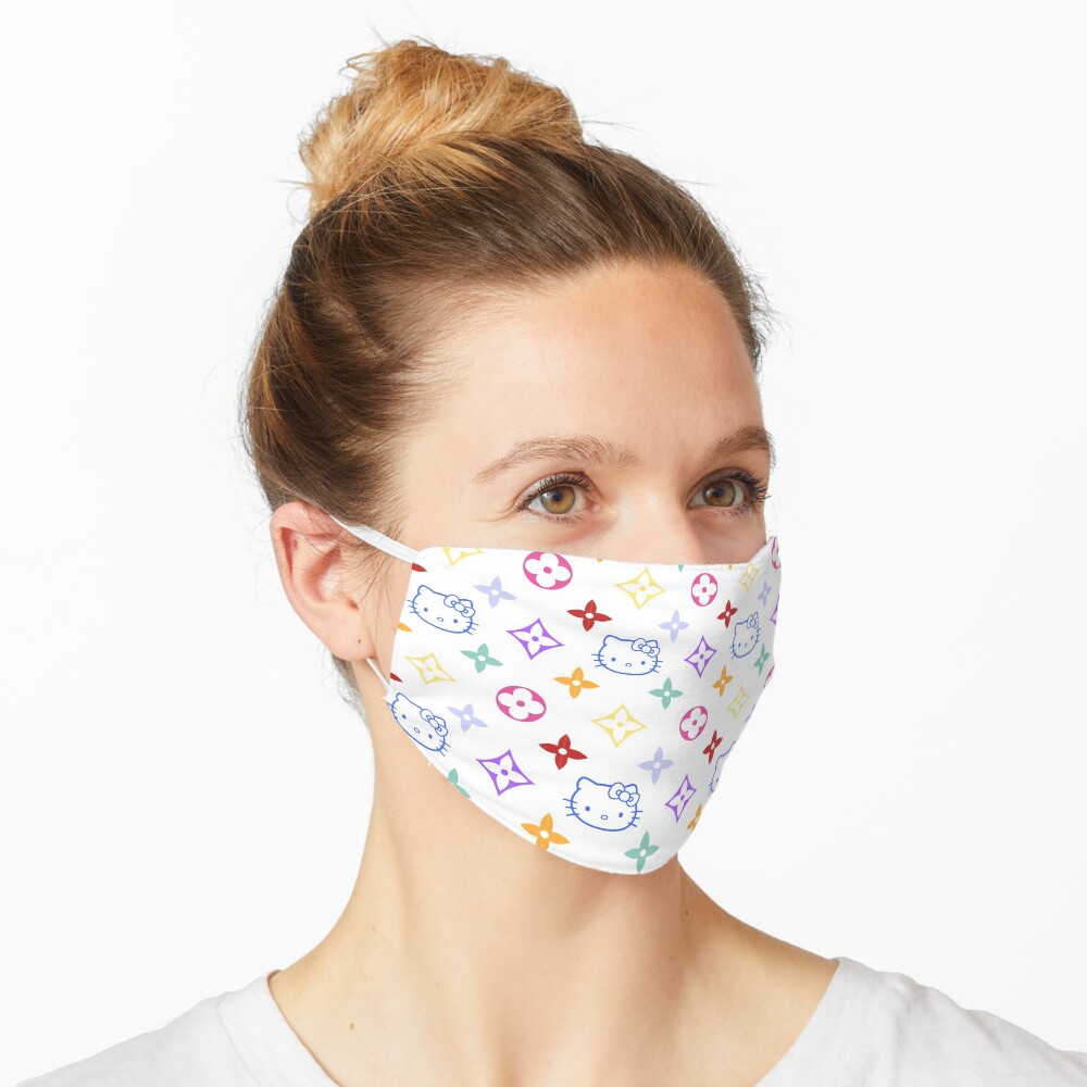RAINBOW 2000s 00sY2K kitty designer print Mask