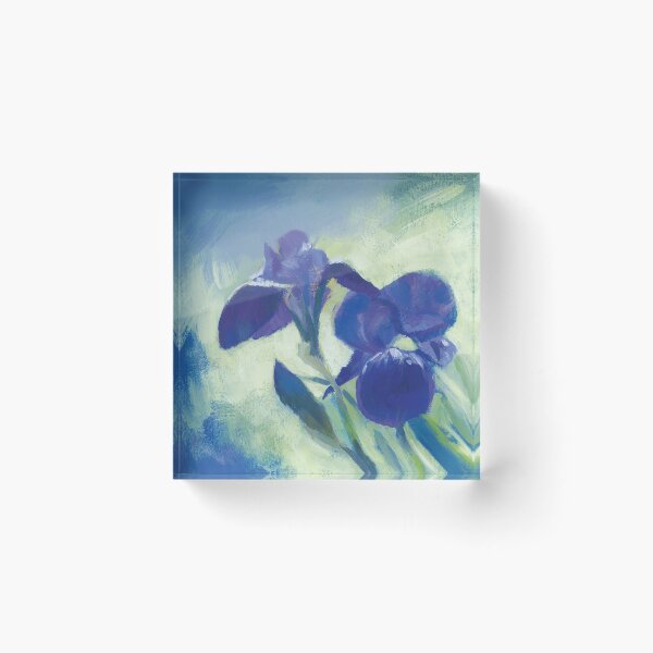 Item preview, Irises designed and sold by singer-painter.