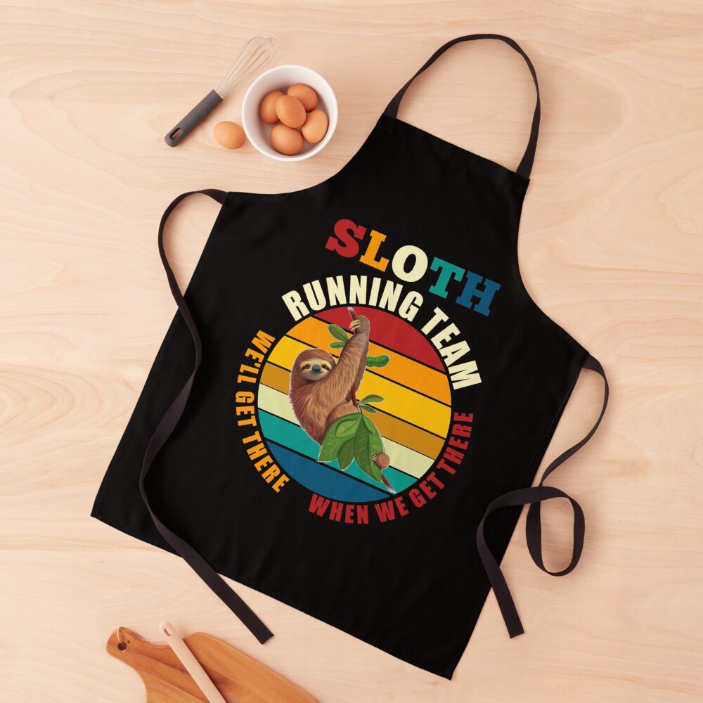 Sloth running team Apron