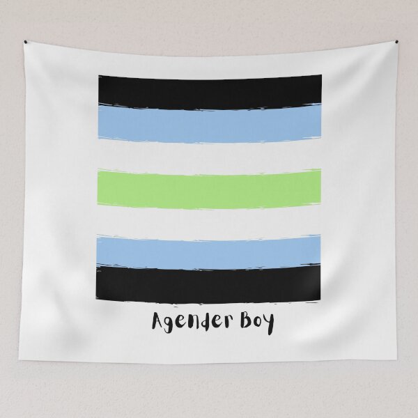 Item preview, Agender Boy Flag designed and sold by ZayZayDesigns.