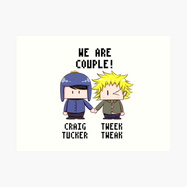 South Park- Tweek x Craig collage Postcard for Sale by midnight