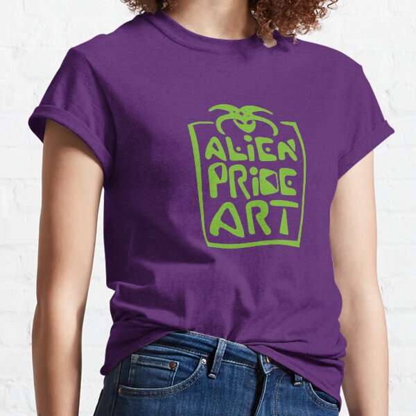 Alien Pride Art Logo Camiseta clásica