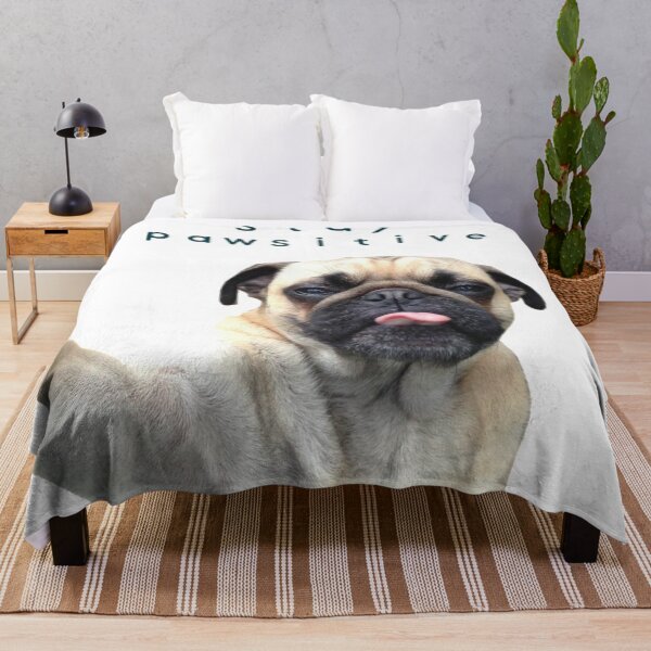 Item preview, Cute Amazing Pug Puppy - Stay Pawsitive - Positive Dog designed and sold by Borislav Shekerdzhiyski.