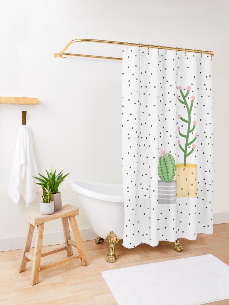 Alternate view of Plant life, cactus Shower Curtain