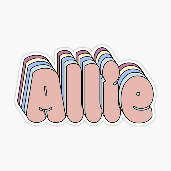 シール・ステッカー allie Allie Name 