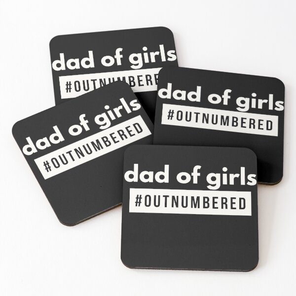 Item preview, Dad of Girls #Outnumbered designed and sold by GrlDad.