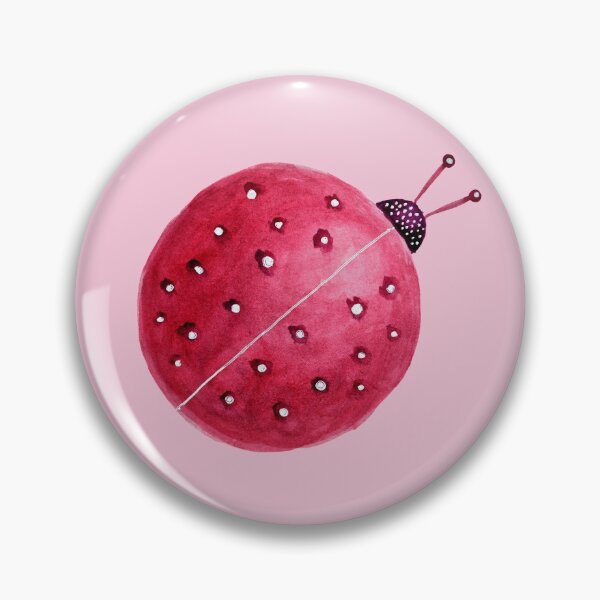 Item preview, Pretty Spherical Abstract Watercolor Ladybug designed and sold by Boriana Giormova.