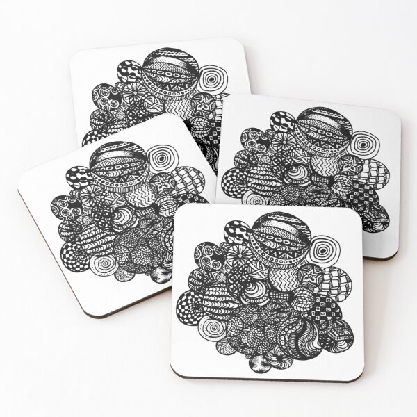 Item preview, zentangle circles designed and sold by HappyGeckos.