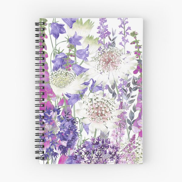 Item preview, Flower Garden - Astrantia, Campanula, Foxgloves & Alliums designed and sold by Fiona Calder Designs.