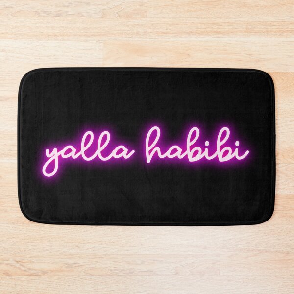 Item preview, yalla habibi - pink neon designed and sold by habibitravels.