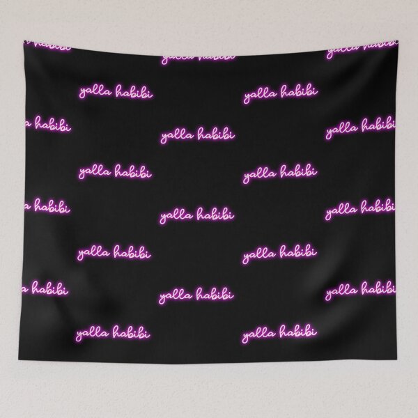 Item preview, yalla habibi - pink neon designed and sold by habibitravels.
